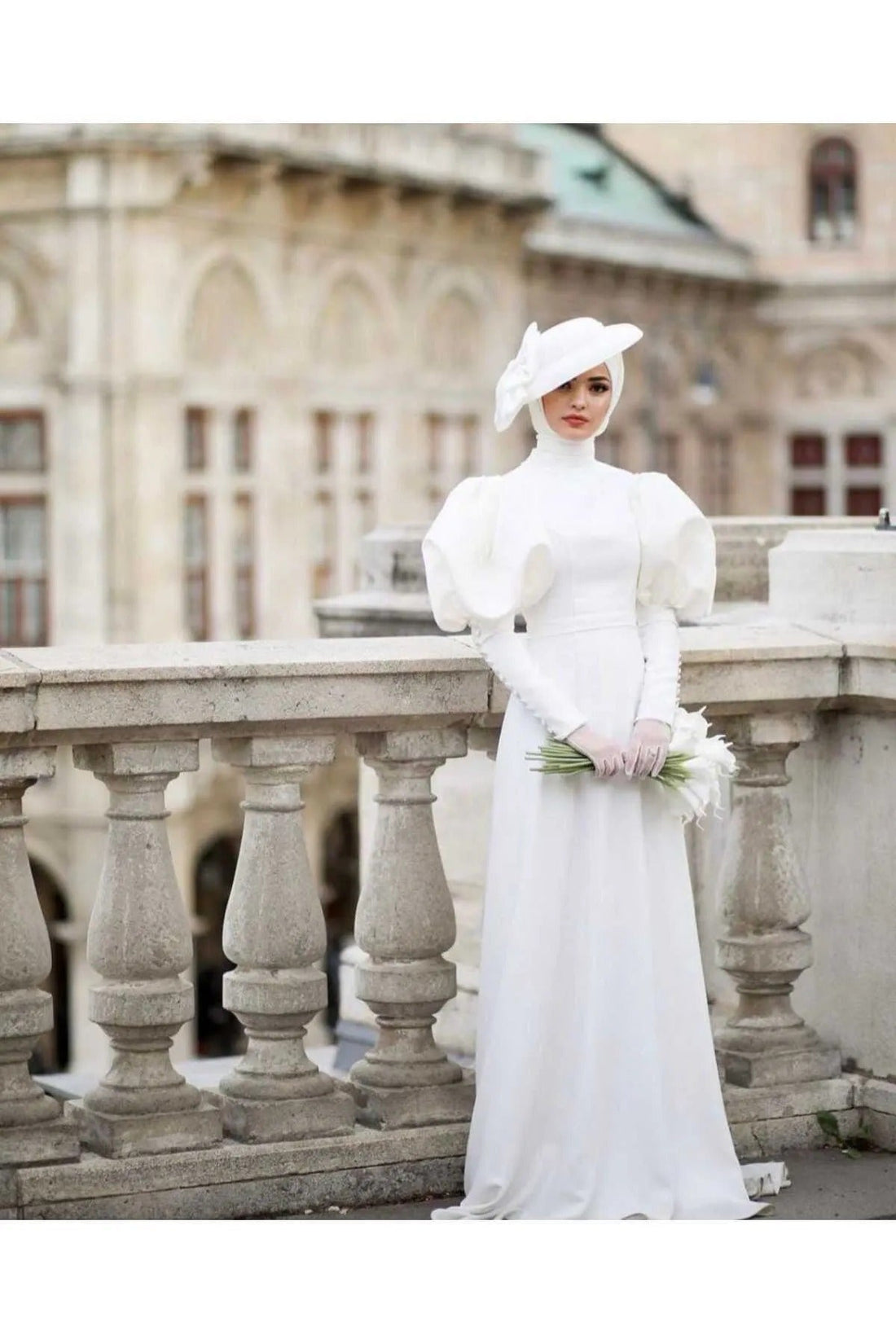 Dubai Muslim Hijab Wedding Dresses for Women