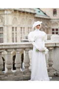 Dubai Muslim Hijab Wedding Dresses for Women