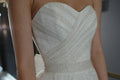 Strapless Glitter Wedding Dress A-line Sequined Shinny Bride Dresses Robe De Mariee Sleeveless Pleated Wedding Gown