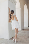 Stunning White Vestido De Novia Train Wedding Dress Princess Dress Satin Bow Court Simple Bridal Gown