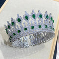 Luxury Bridal Hair Accessories Ladies Wedding Tiaras and Crowns Stage Awards Round Queen Crown Retro Men's Crown A00901