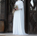 Muslim Wedding Dress Luxury Islamic Abaya White Bride To Be Dress Vestidos De Novia A-Line Dubai Arabic Bridal Gowns WHITE