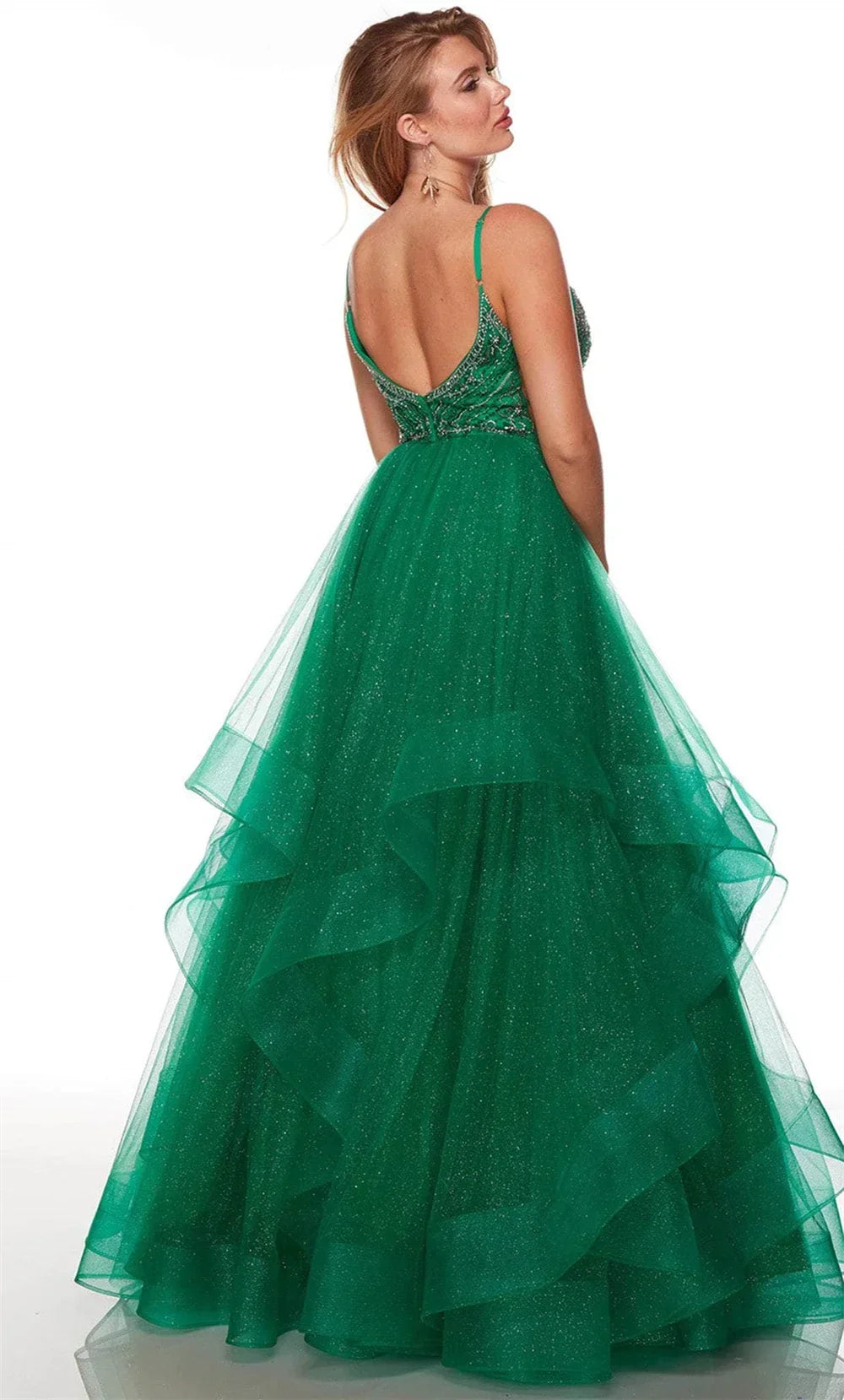 Quinceanera Formal Dresses Gala Dress for Women Wedding Party Dress Women Elegant Luxury Evening Dresses Robe Prom Gown Green