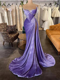 Glitter Mermaid sexy strapless backless wrap hips with floor length cocktail party formal ball party luxury evening dress