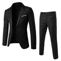 Men's Wedding Suit For Groom Best-Man Groomsman 2023 Pure Color Elegant Blazer Pant Set Slim Men Formal Dress Suit Clothes