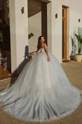 Luxury Sparkle Wedding Dresses Woman's A Line Sleeveless Sweetheart Ball Gowns Fuffy Organza Formal Bride Party Vestidos 웨딩드레스