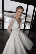 White Wedding Dress Mermaid Princess Bow Court Train Modern Gown Satin Vestido De Novia